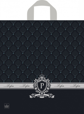 Пакет петлевая ручка 400х370х0,095 Перфекто Сапфир ПВД /25/300