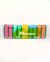 Губка д/посуды  Эконом-10   75*45*25 ,10шт в уп/30