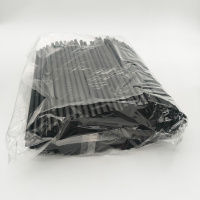 Трубочки прямые черные 240*8мм  250шт в уп /23