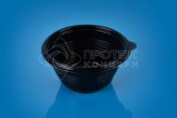 Миска ПР-МС-500 черная с прозрачной крышкой/540