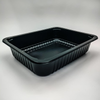 Контейнер под запайку А227-1400мл (227х178х50) черный М/С Б/С+РЕ Алькор / 390