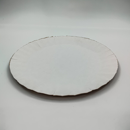 Тарелка картон мел.белая D=175мм  Россия 100/1600