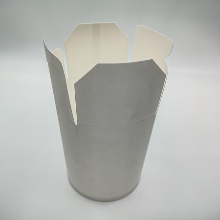 Контейнер для лапши 500 мл БЕЛЫЙ картон 130*95*75 мм  35 шт.в уп. / 420 шт.