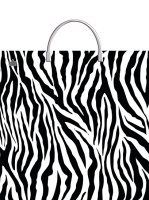 Пакет-сумка пласт ручка 350х360х0,085  Зебра ПВД /10/100