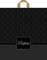 Пакет петлевая ручка 400х370х0,095 Перфекто Сильвер ПВД /25/300