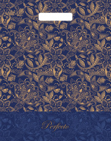 Пакет вырубная ручка 370х300х0,090 Перфекто Узоры ПВД /25/400