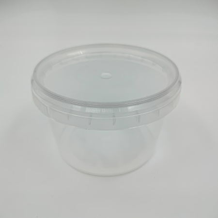 Банка с контрольным замком с крышкой 0,28, (225 в упак., крышка по 450 в упак.)/450