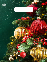 Пакет вырубная ручка 300х230х0,030 Новогодний ПВД /100/3000