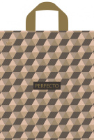 Пакет петлевая ручка 350х310х0,095 Перфекто Иллюзия  ПВД /25/300