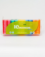 Губка д/посуды PRIDE Эконом-10 “STREAM”   75*45*25 ,10шт в уп/30