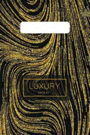 Пакет вырубная ручка 300х200х0,030 Роскошное золото ПВД /100/3000