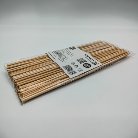 Шампура ЭКОНОМ бамбук 2,5*200мм 100 шт в уп/100
