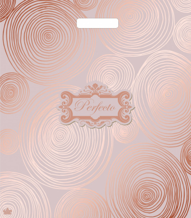 Пакет вырубная ручка 420х480х0,090 Перфекто Палермо ПВД /25/400