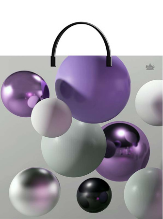 Пакет-сумка пласт ручка 350х360х0,085 Мультишары ПВД /10/100