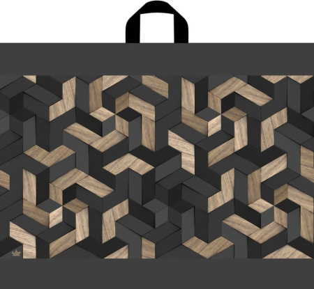 Пакет петлевая ручка 550x700x0,050 Магия геометрии  ПНД /25/150