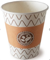 Стакан бумаж.однослойный 350мл Зигзаг  50/1000