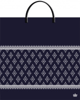 Пакет-сумка пласт ручка 360х370х0,100 Шарф принт ПВД /10/100