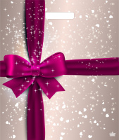 Пакет вырубная ручка 450х380х0,060 ламин Подарочный перламутр /50/500