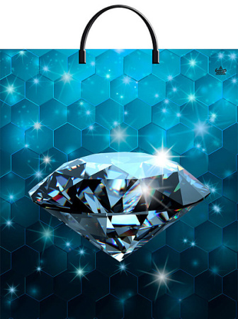 Пакет-сумка пласт ручка 440х400х0,100 Многогранность ПВД /10/100