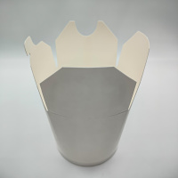 Контейнер для лапши 750мл  WOK с круглым дном белая  50/500