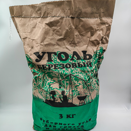Уголь древесный 3кг