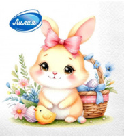 Салфетки бумажные 33*33 20шт 2сл Лилия Радостный день/15