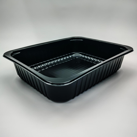 Контейнер под запайку А227-1400мл (227х178х50) черный Алькор / 390