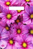 Пакет вырубная ручка 300х200х0,030 Яркие хризантемы ПВД /100/3000