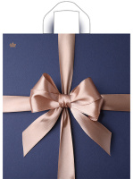 Пакет петлевая ручка 420x380x0,037  Бант Мокко  ПНД /50/300