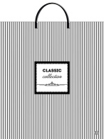 Пакет-сумка пласт ручка 440х400х0,100 Классическая полоска ПВД /10/100