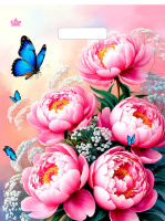 Пакет вырубная ручка 400х310х0,030 На рассвете ПВД /50/1300