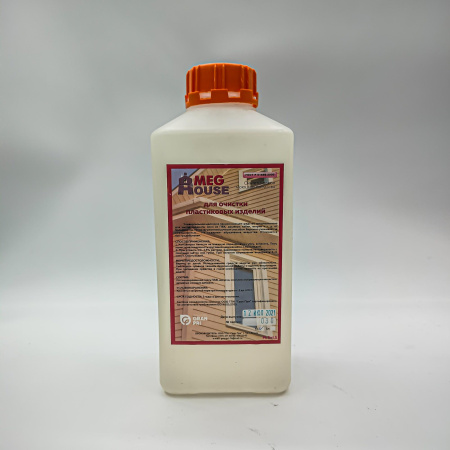 Средство для очистки пластиковых изделий щелочное пенное MEG House 1л/15