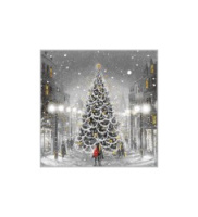 Салфетки бумажные 33*33 20шт 3сл Волшебная ночь/12