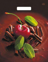 Пакет вырубная ручка 400х310х0,060 ламин Вишенка /50/500