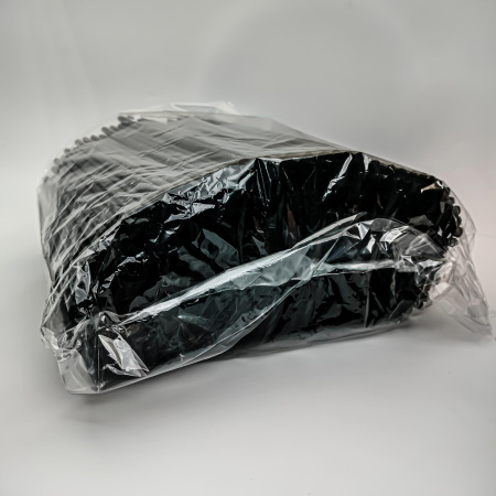 Трубочки прямые черные 240*8мм  500шт в уп /10