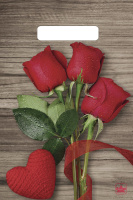 Пакет вырубная ручка 300х200х0,030 Свежие розы ПВД /100/3000