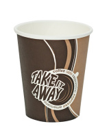 Стакан бумаж.однослойный 250мл Take away  50/1000