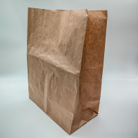 Пакет бумажный 220*120*300  с дном б/п крафт /600