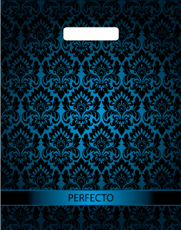 Пакет вырубная ручка 370х300х0,090 Перфекто Нежность ПВД /25/400