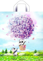 Пакет петлевая ручка 420x380x0,037 Необыкновенное путешествие ПНД /50/300