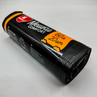 Мешки д/мусора 60л/20шт. 60х70 черные Уфа ПАК /30