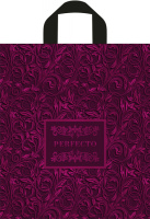 Пакет петлевая ручка 350х310х0,095 Перфекто Лилу ПВД /25/300