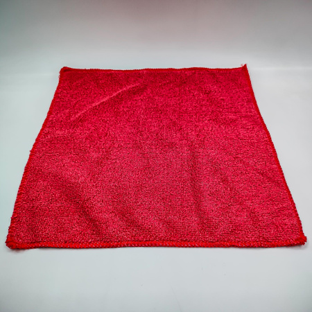 Салфетка из микрофибры 29х29 красная 200г/кв.м /300