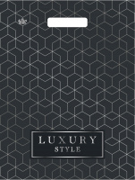 Пакет вырубная ручка 400х310х0,030 Стиль лакшери ПВД /50/1300