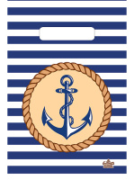 Пакет вырубная ручка 300х200х0,030 Тельняшка ПВД /100/3000