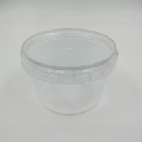 Банка с контрольным замком с крышкой 0,28, (225 в упак., крышка по 450 в упак.)/450