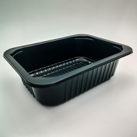 Контейнер под запайку А187-800мл (187х137х55) черный Алькор / 616