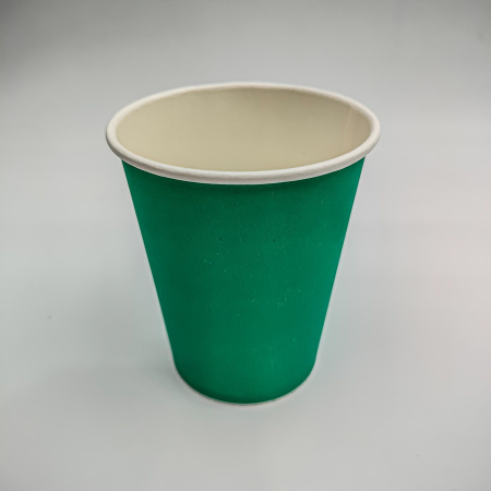 Стакан бумаж.однослойный 250мл Бирюзовый 50/1000