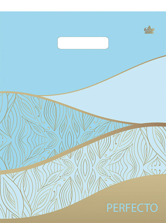 Пакет вырубная ручка 370х300х0,090 Перфекто Бриз ПВД /25/400