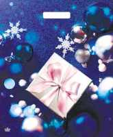 Пакет вырубная ручка 450х380х0,060 ламин Красивый подарок /50/500